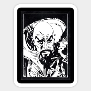 MING THE MERCILESS - Flash Gordon (Black and White) Sticker